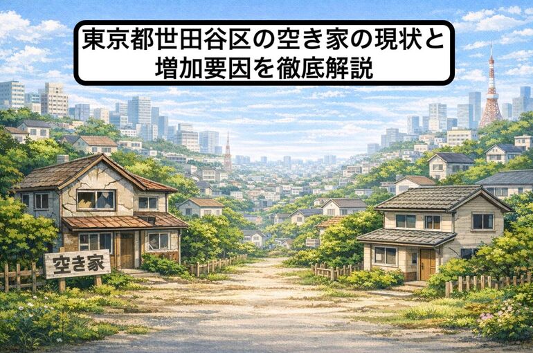 世田谷の古びた家と街並み