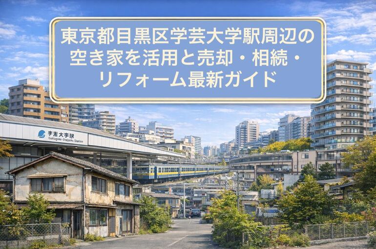 学芸大学駅周辺の空き家活用ガイド